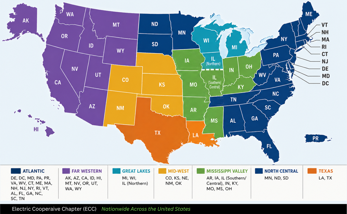 2026 NSAC Chapter Map