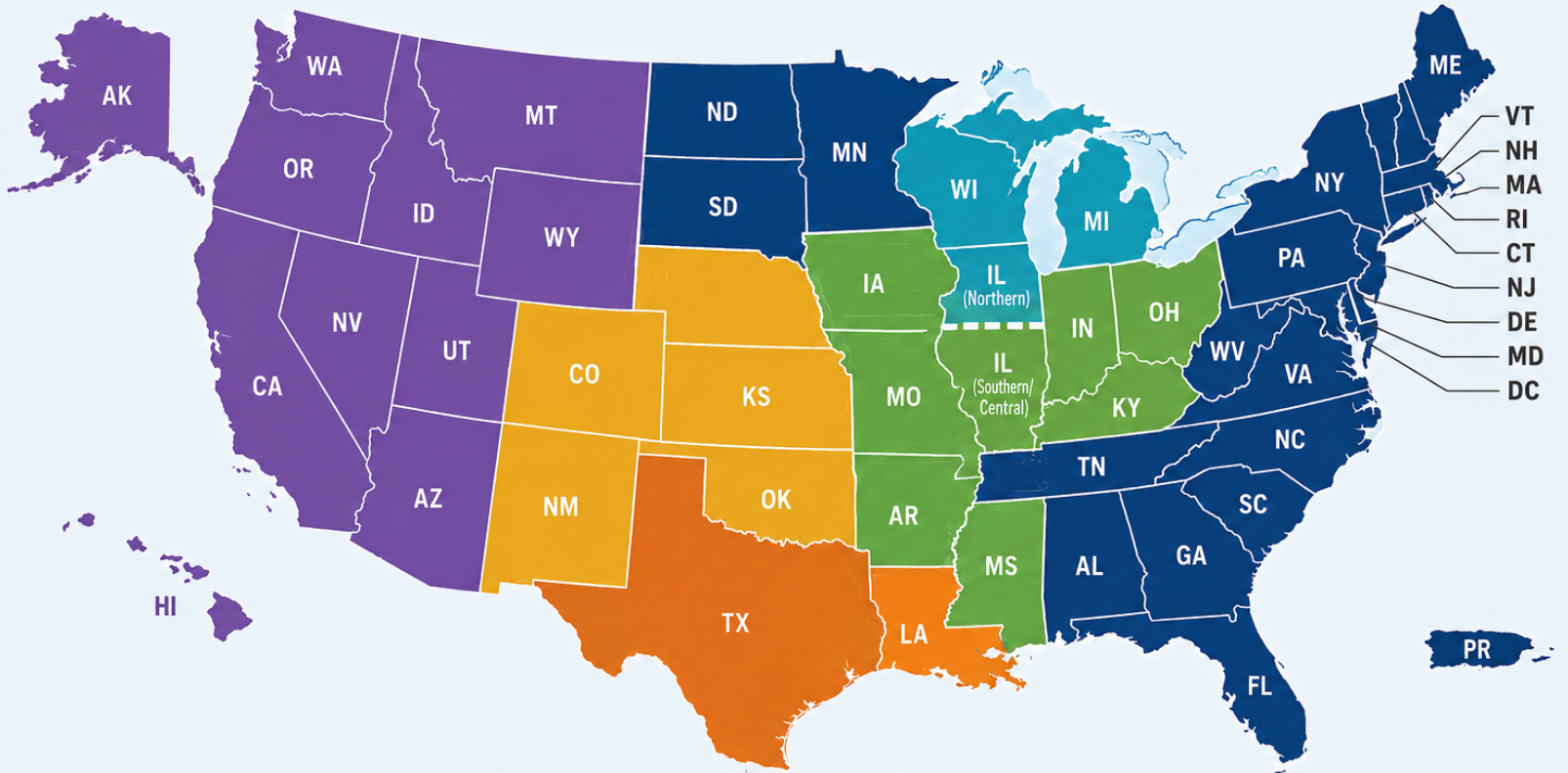 2026 NSAC Chapter Map