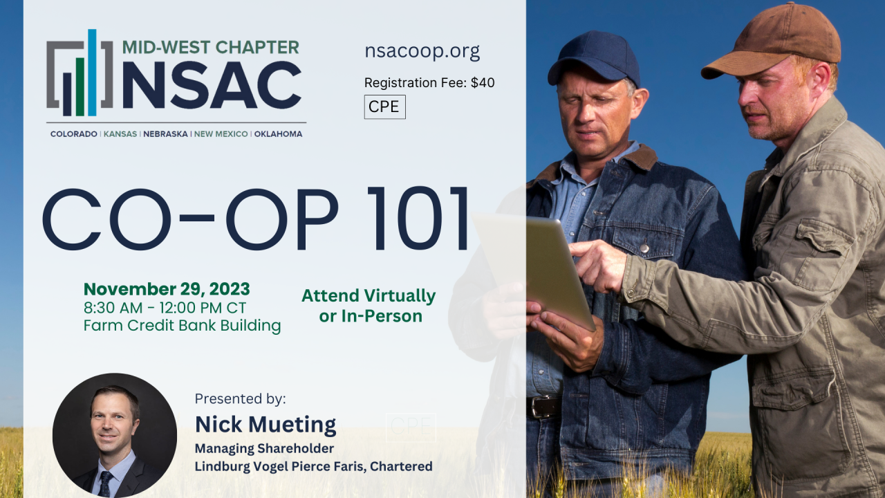 NSAC Mid West Chapter: Co-op 101