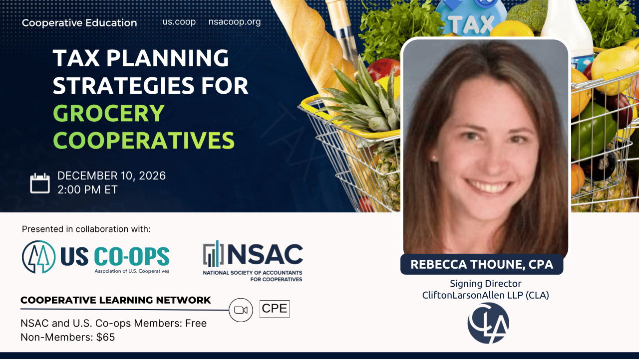Tax Planning Strategies for Grocery Cooperatives