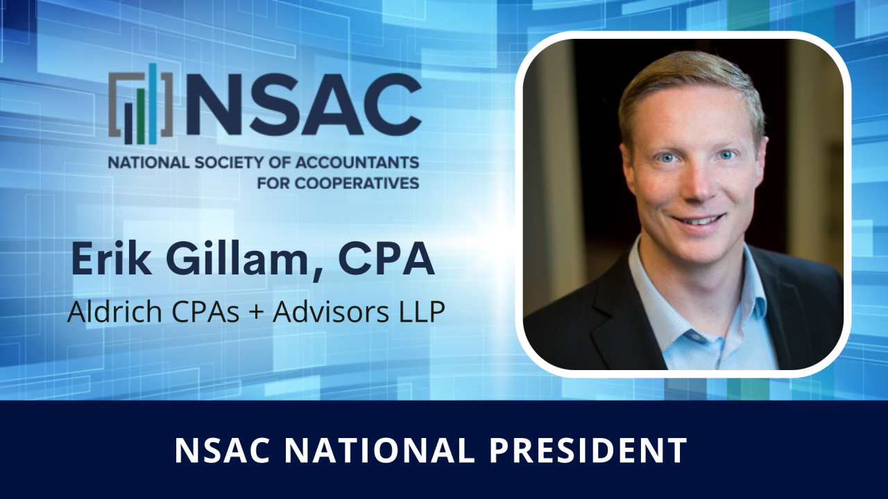 NSAC Welcomes Erik Gillam as National President