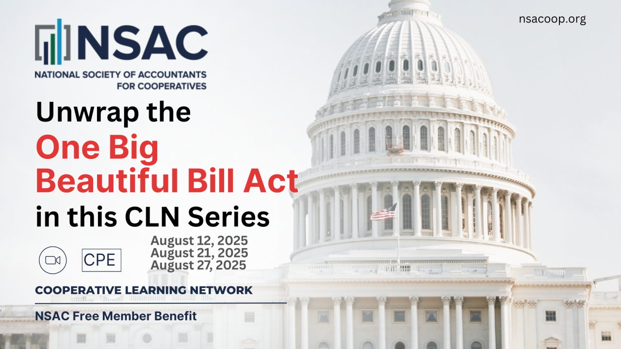 NSAC Webinar Series: Unwrap the One Big Beautiful Bill Act