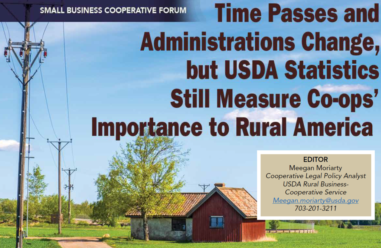 Time Passes and Administrations Change, but USDA Statistics Still Measure Co-ops' Importance to Rural America