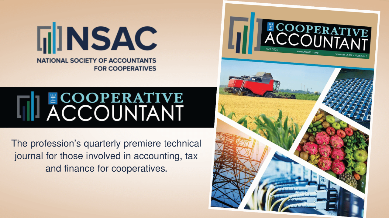 The Cooperative Accountant Fall 2026