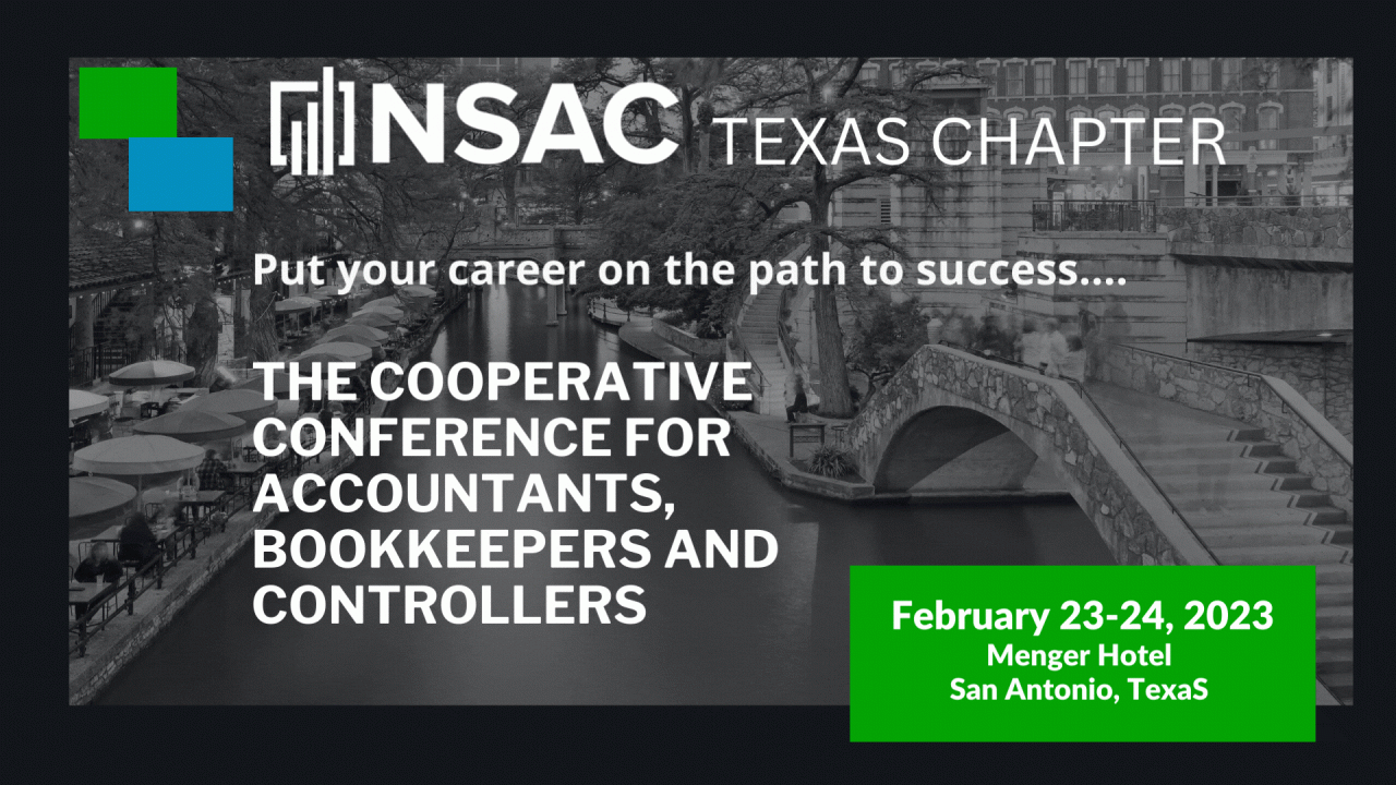 NSAC Texas Chapter - The Cooperative Conference for Accountants, Bookkeepers and Controllers