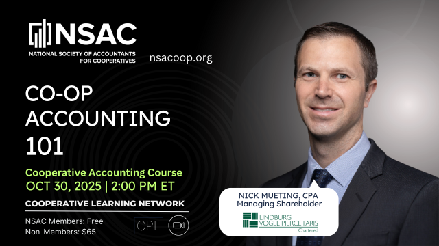 Co-op Accounting 101