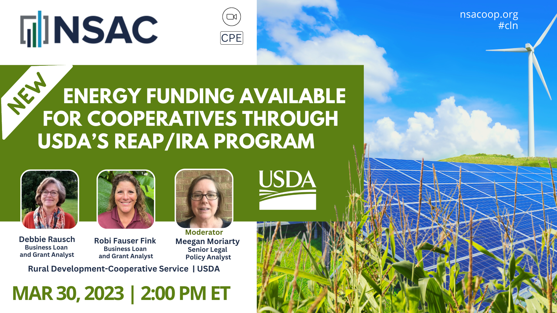 New Energy Funding Available for Cooperatives Through USDA’s REAP/IRA Program