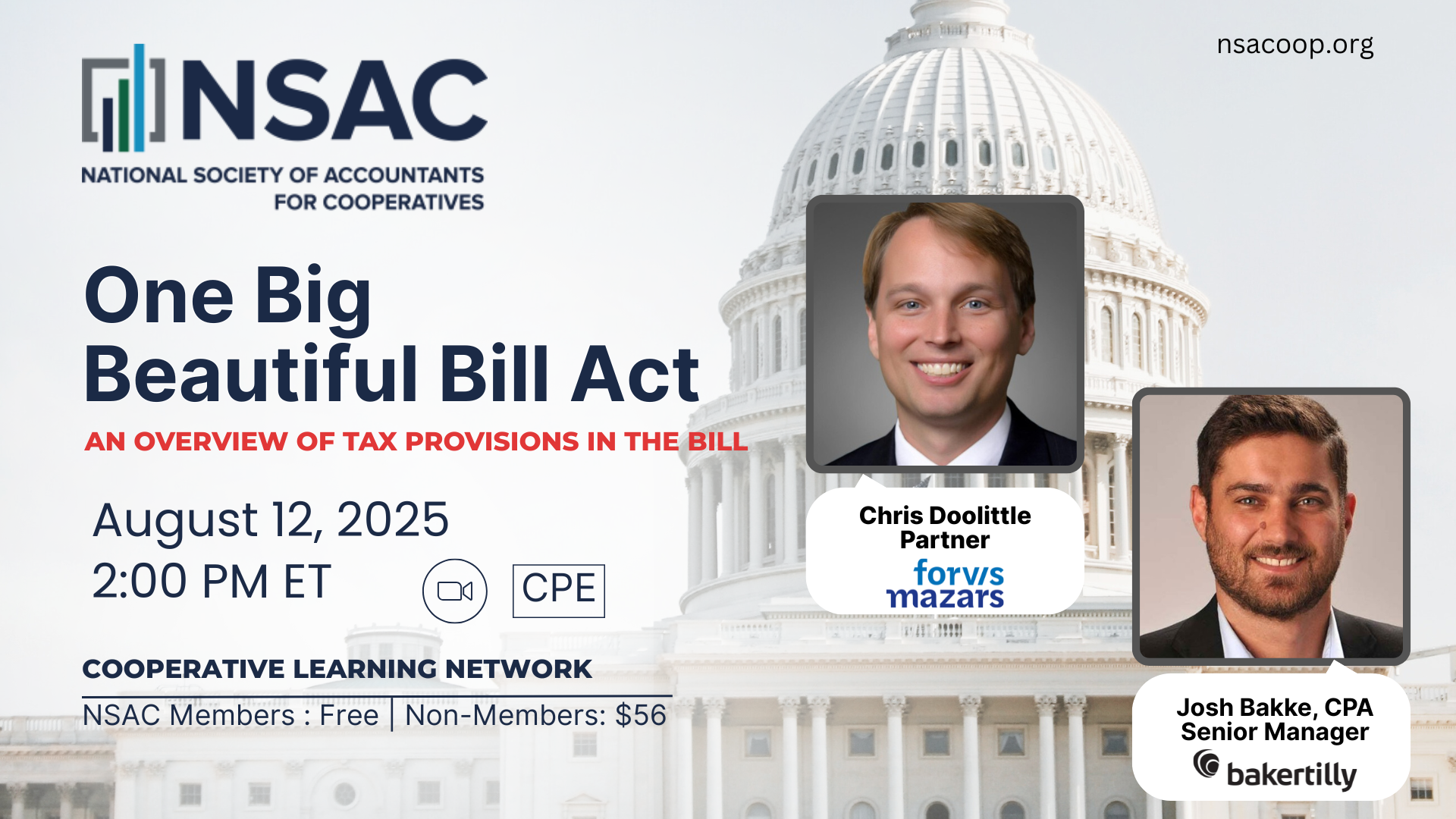 One Big Beautiful Bill- An Overview of Tax Provisions in the Bill