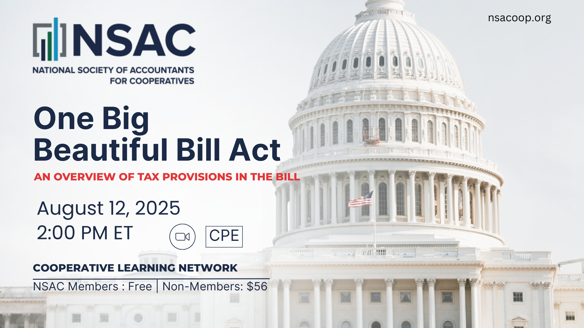 One Big Beautiful Bill- An Overview of Tax Provisions in the Bill